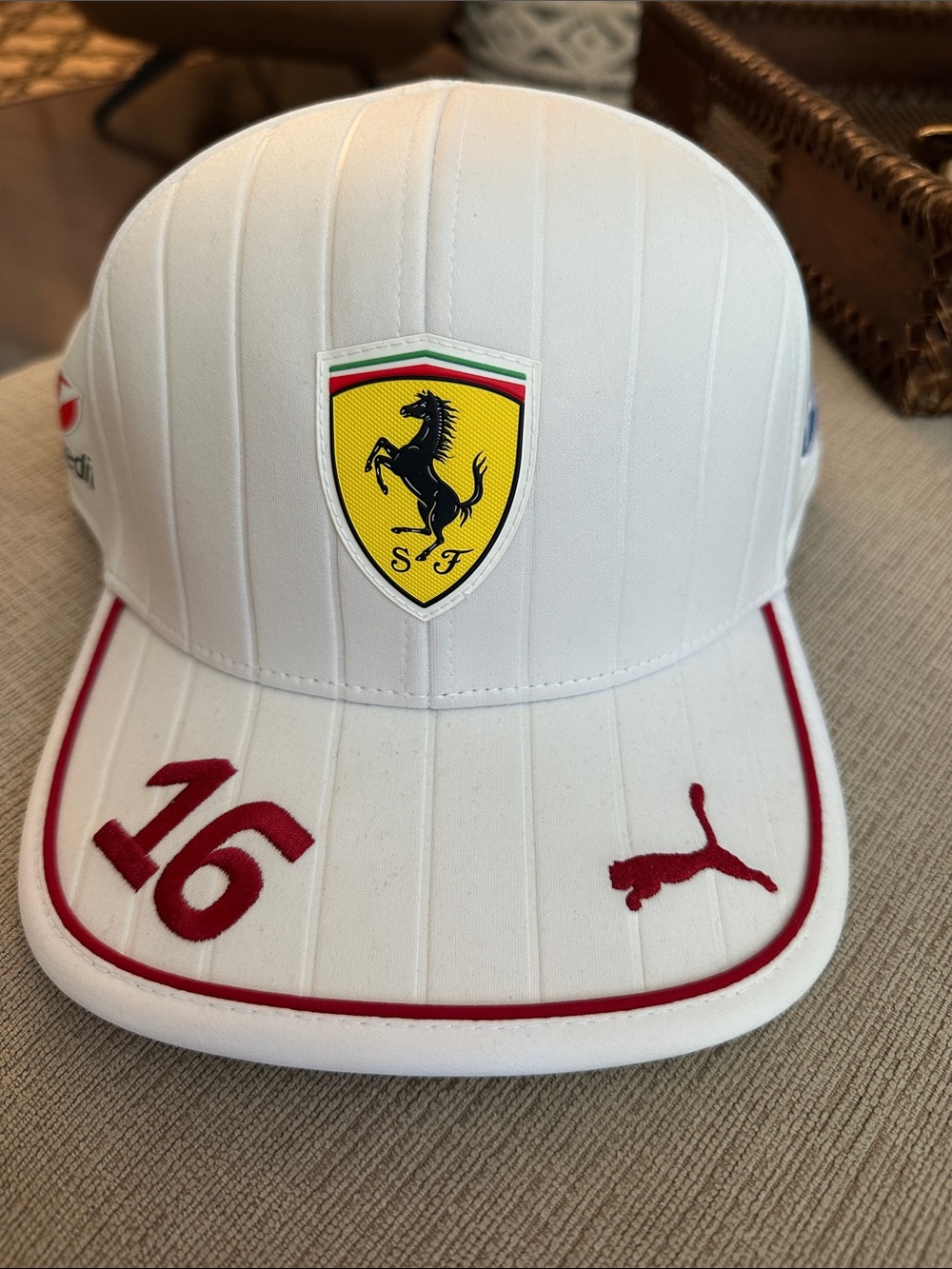 Scuderia Ferrari F1 Charles Leclerc Team Miami GP Hat White NWT
